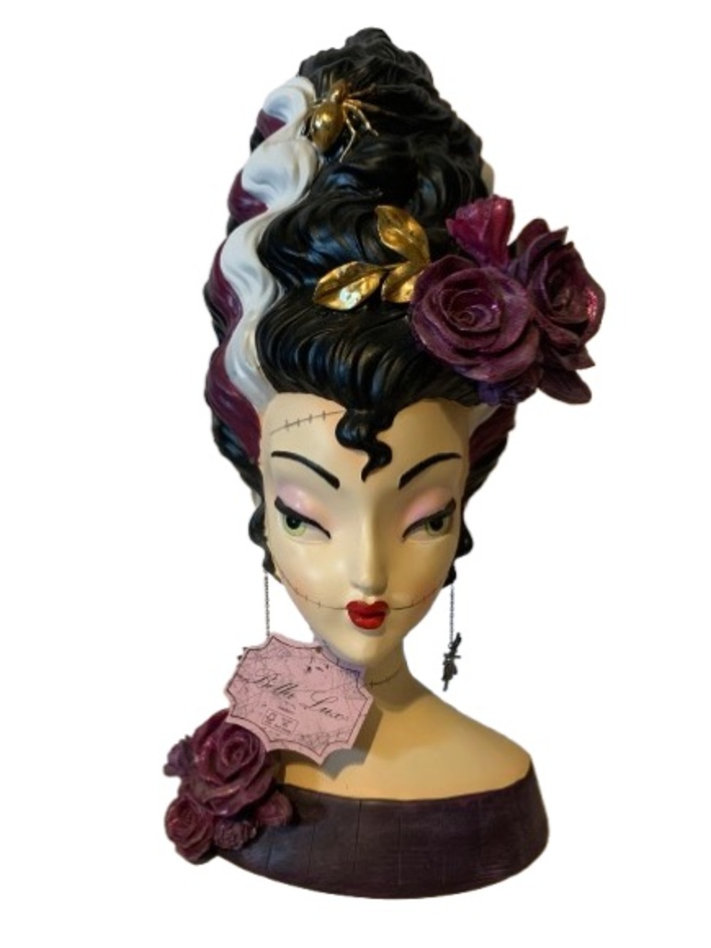 NWT. BELLA LUX Bride of Frankenstein Bust